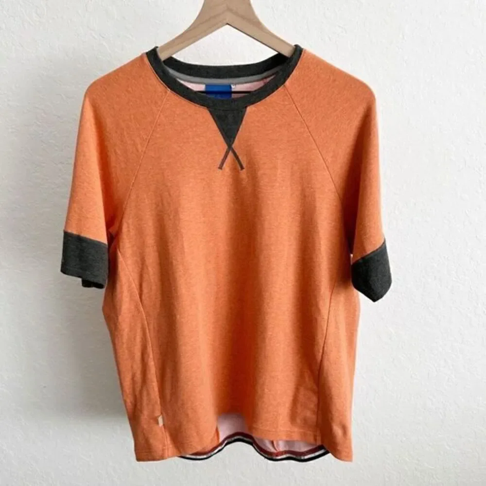 Primal Wear Men's Passport Jersey T Shirt Top Orange Gray‎ Extra Large